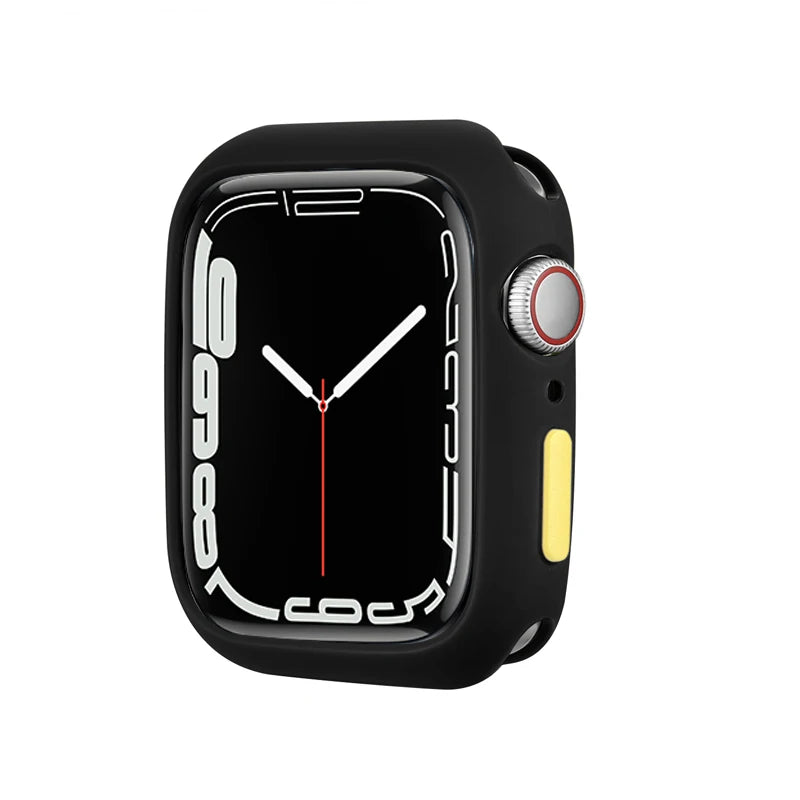 Candy Soft Silicone Case for Apple Watch Cover 9 8 7 6 Se 5 45mm 42mm 38 Protection Iwatch Serie 44mm 40mm 41mm Bumper for women