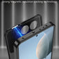 Metal Phone Case Spring Lock Buckle for XiaoMi 14 Ultra Civi 13T 15 Pro Poco X6 F5 F6 Pro Lens Protection Matte Back Cover Cases