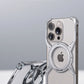 Metal Aluminium Alloy Magnetic Frameless Phone Case For iPhone 14 13 15 Pro Max 360° Stand Rimless Bumper Shockproof Metal Cover