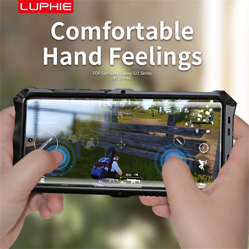 Luphie Rugged Phone Case Military Grade Armor Shell For iPhone 15 14 13 Pro Max Shockproof Metal Fundas - Caseverse