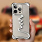 iPhone Phone Case Metal 3D Hollow Case For iPhone16 ProMax 14 15 Pro 16Plus  Aluminum Alloy Track Shell Air Bag Shockproof Cover