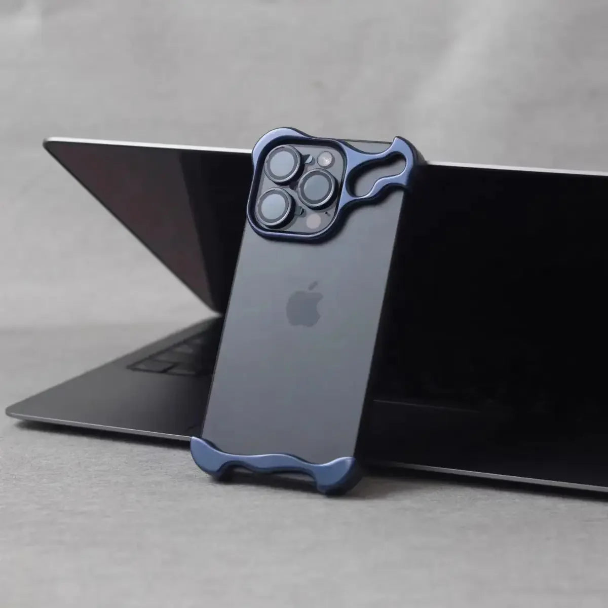 Luxury Irregular Aluminum Alloy Bumper Phone Case For IPhone 12 13 14 15 16 Pro Max 16Pro Plus Lens Film Protection Metal Cover - Caseverse