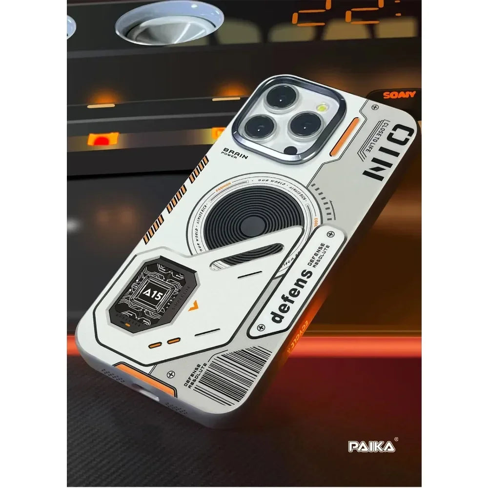Matte Magnetic Phone Case For iPhone 16 14 13 12 15 Pro Max Magsafe Wireless Charge Frosted Back Metal Lens Frame Buttons Cover
