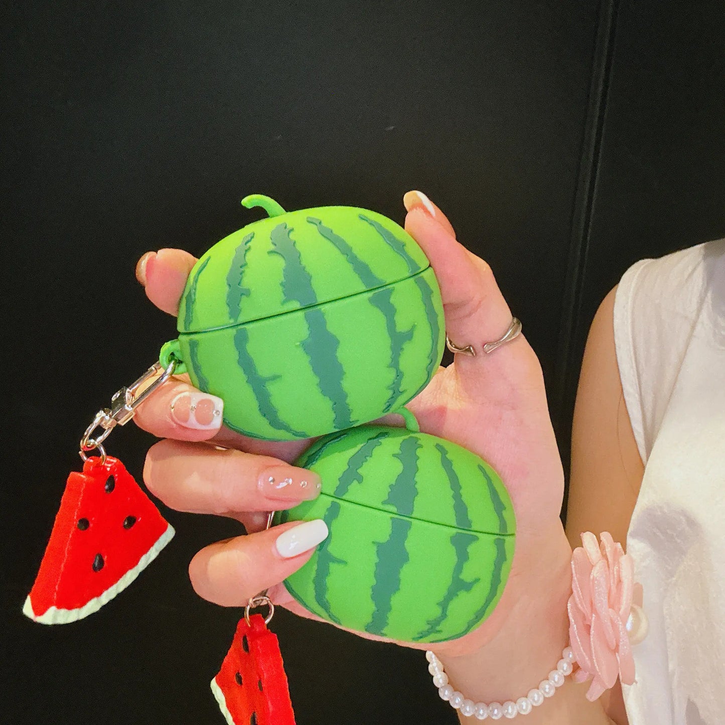 For Airpods 4 Simulation Fruit 3D Watermelon Cute Earpods Case for Airpods 1 2 3 Pro 2 Wireless Earphone Cover Charging Box