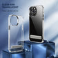 Transparent Phone Case With Metal Kickstand Holder for iPhone 16 15 14 Pro Max 13 12 11 Mini Plus Phone Back Cover - Caseverse