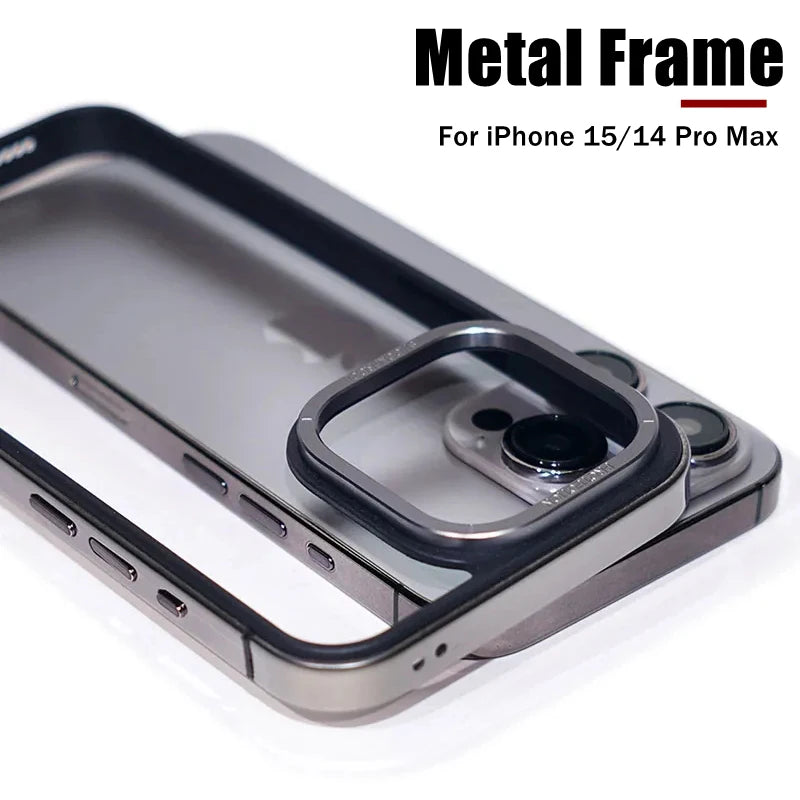 Metal Frame Protector for iPhone 15 14 Pro Max 15 Plus 15pro Anti-fall Edge Protection for iPhone15+ 14pro Max Phone Cover Case