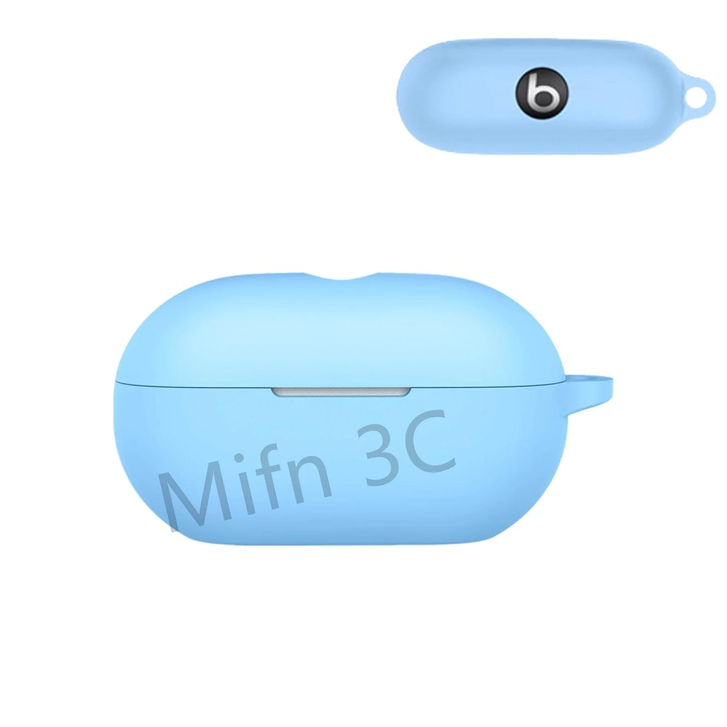 【Logo Visible 】Case for Beats Solo Buds with Keychain Soft Silicone Scratch Resistant Protective Case for Beats Solo Buds 2024