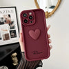 Cute INS Love Heart Personalized Name Case For iPhone 16 15 14 13 12 11 Pro Max Luxury Soft Silicone Custom DIY Cover 15 Pro Max - Caseverse