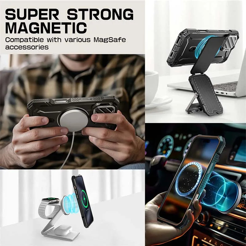 SUPCASE For iPhone 16 Pro Case 6.3" 2024 UB Mag XT Heavy Duty Rugged Strong Magnetic Phone Case with Camera Cover - Caseverse