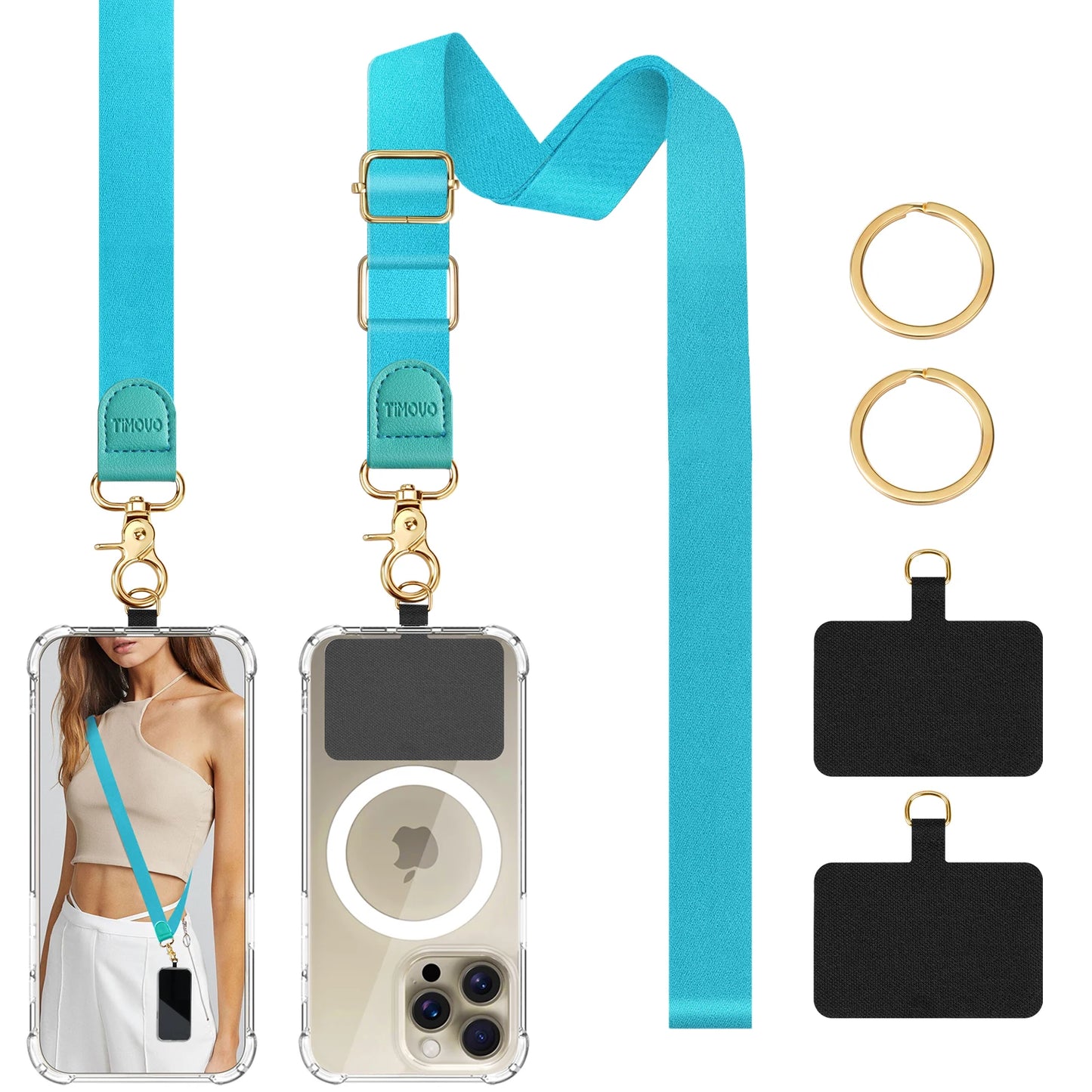 Phone Lanyard Crossbody Wrist Strap,Adjustable Anti-Theft Strap for All Smartphone Case,Universal Cell Phone Neck lanyard for me