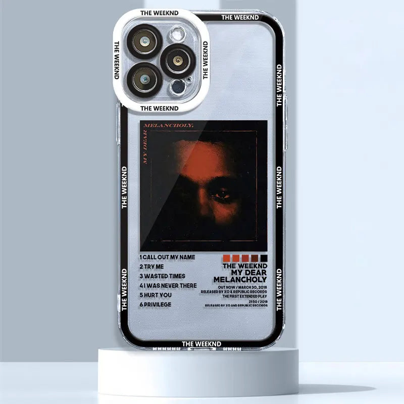 The-Weeknd Fashion Cool Musi Case for iPhone 15 Pro 11Pro Max XR 12 13 Mini XSmax 14 7 Plus SE 6 8 X XS Phone Clear Fundas Cover