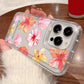 Metal Tulip Pattern Airbag Protective Phone Case For iPhone 14 13 11 15 16 Pro Max 16E 12 Mini XS XR X 8 7 Plus SE 2 Plus Cover