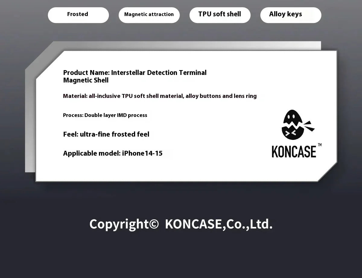 KONCASE Phone Case Tpu Metal Button Magsafe Magnetic Case Phone Covers For Iphone 16 Pro Max Phone Protective Case Custom Gifts