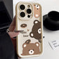 Candy Color Cute Cat Phone Case For iPhone 16, 15 Matte Shockproof Cover - Caseverse