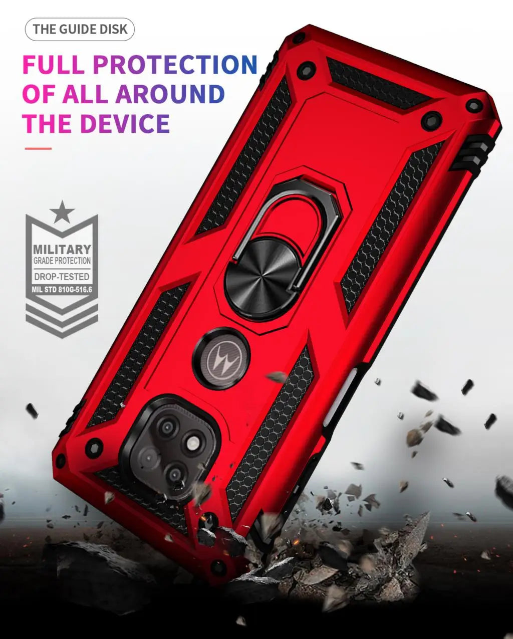 for Moto G Power Case for Phone Moto G Power 2021 Case Shockproof Armor Rugged Military Protective Car Holder Magnetic Cover - Caseverse