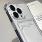 Shockproof Clear Phone Case for iPhone 15 14 13 12 11 Pro Protection Back Card Pocket Cover - Caseverse