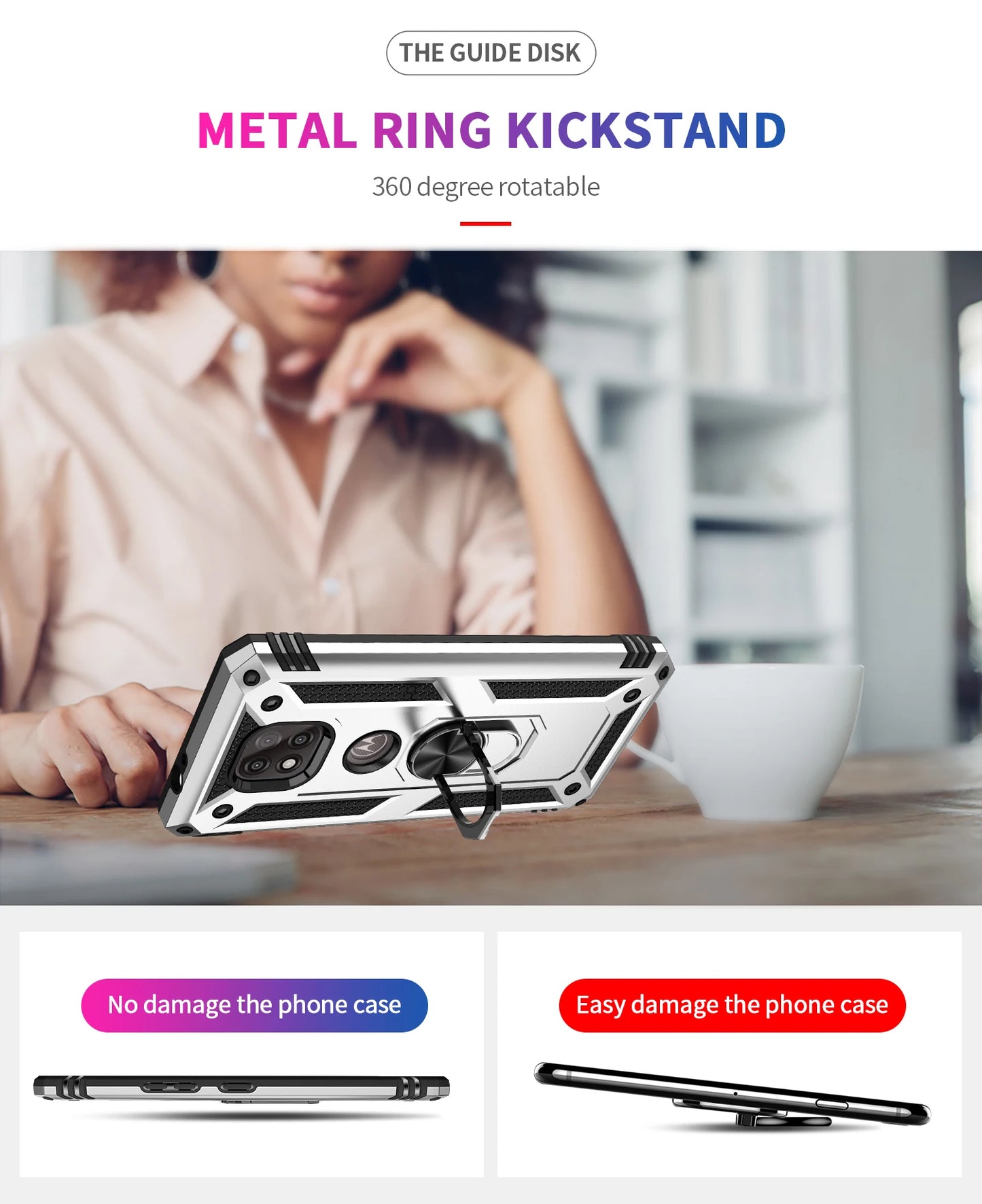 for Moto G Power Case for Phone Moto G Power 2021 Case Shockproof Armor Rugged Military Protective Car Holder Magnetic Cover