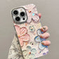 Luxury Flowers Glitter Laser Phone Case For iPhone 16 Pro Max 15 14 Plus 13 12 11 Diamond Soft Shockproof Lens protection Cover - Caseverse
