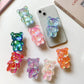 Korea 3D Cute Bear Laser Phone Holder Grip Tok Cell Phone Accessories Griptok Korean Stand Pop Universal Bracket MOBILE HOLDER - Caseverse