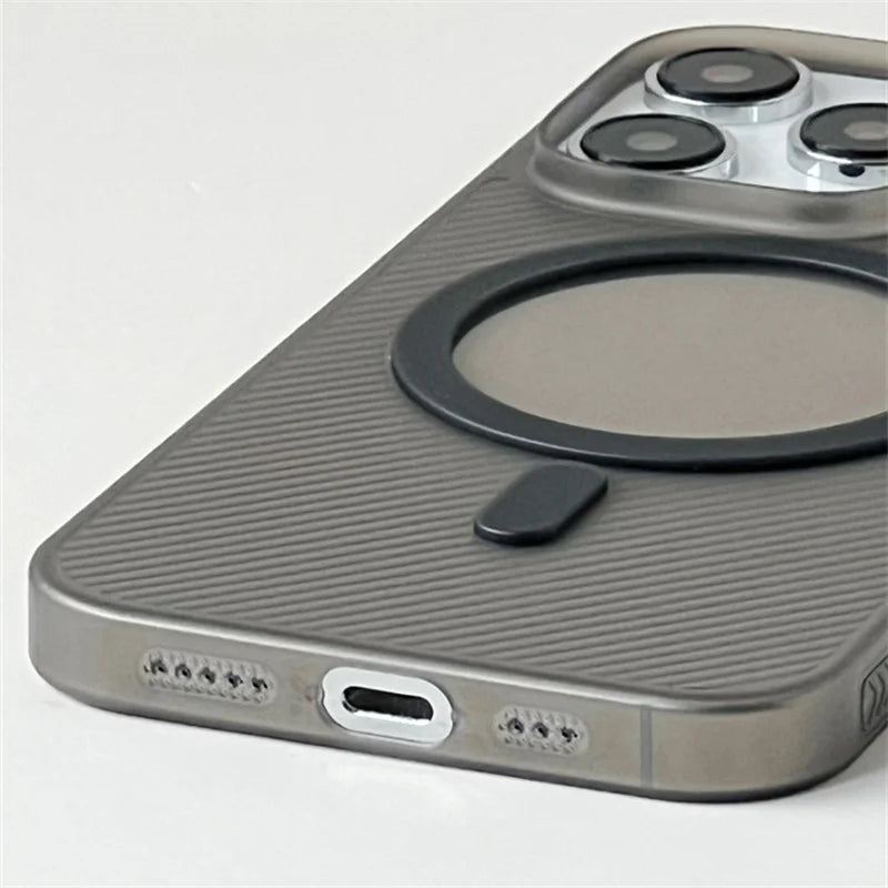 Luxury Matte for iPhone 15 14 13 Pro Max Phone Case with Magsafe Magnetic Charge Military Grade Shockproof Translucent Back Slim - Caseverse