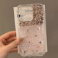 Bling Siliver Color Diamond Phone Cases For iPhone 16 15 Pro Max 12 13 14 Pro Max High-end Luxury Marble Protective Soft Cover - Caseverse