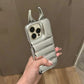 Soft Cute 3D Phone Case for IPhone15 14 13 12ProMax Anti-drop Patent Leather Down Three-dimensional Horn Shockproof Cover Cases - Caseverse