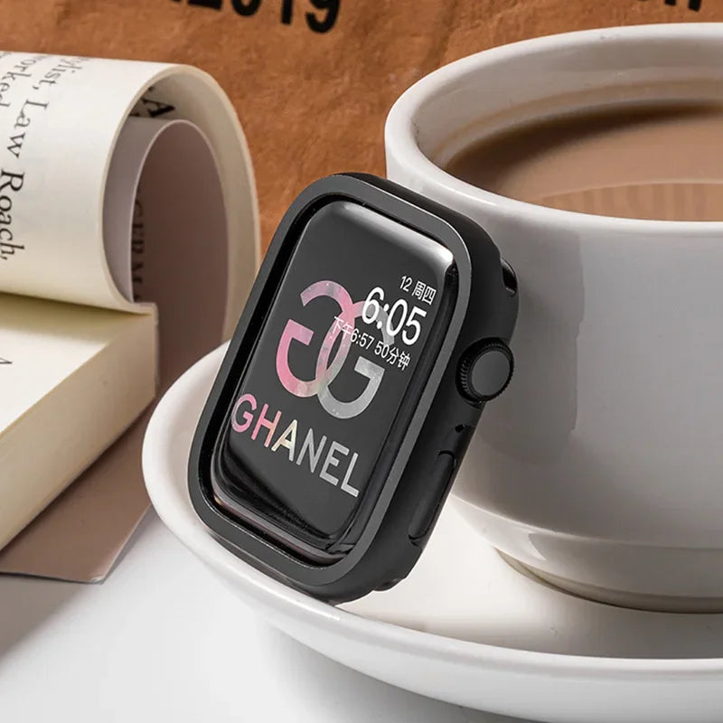 Lightweight Metal Protective Frame for iWatch Serie 9 8 7 6 5 4 SE Aluminum Alloy Case for Apple Watch Cover 40mm 41mm 44mm 45mm