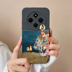 For Redmi 14C Phone Case Cartoon Astronaut Full Coverage Anti Drop Funda For Xiaomi Redmi 14 C Soft Liquid Silicone Bumper Capa