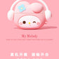 For Airpods 1 2 3 4 Pro Pro 2 Hello Kitty Kuromi Melody Listen To Music Silicone Earphone Case Accessories Cover
