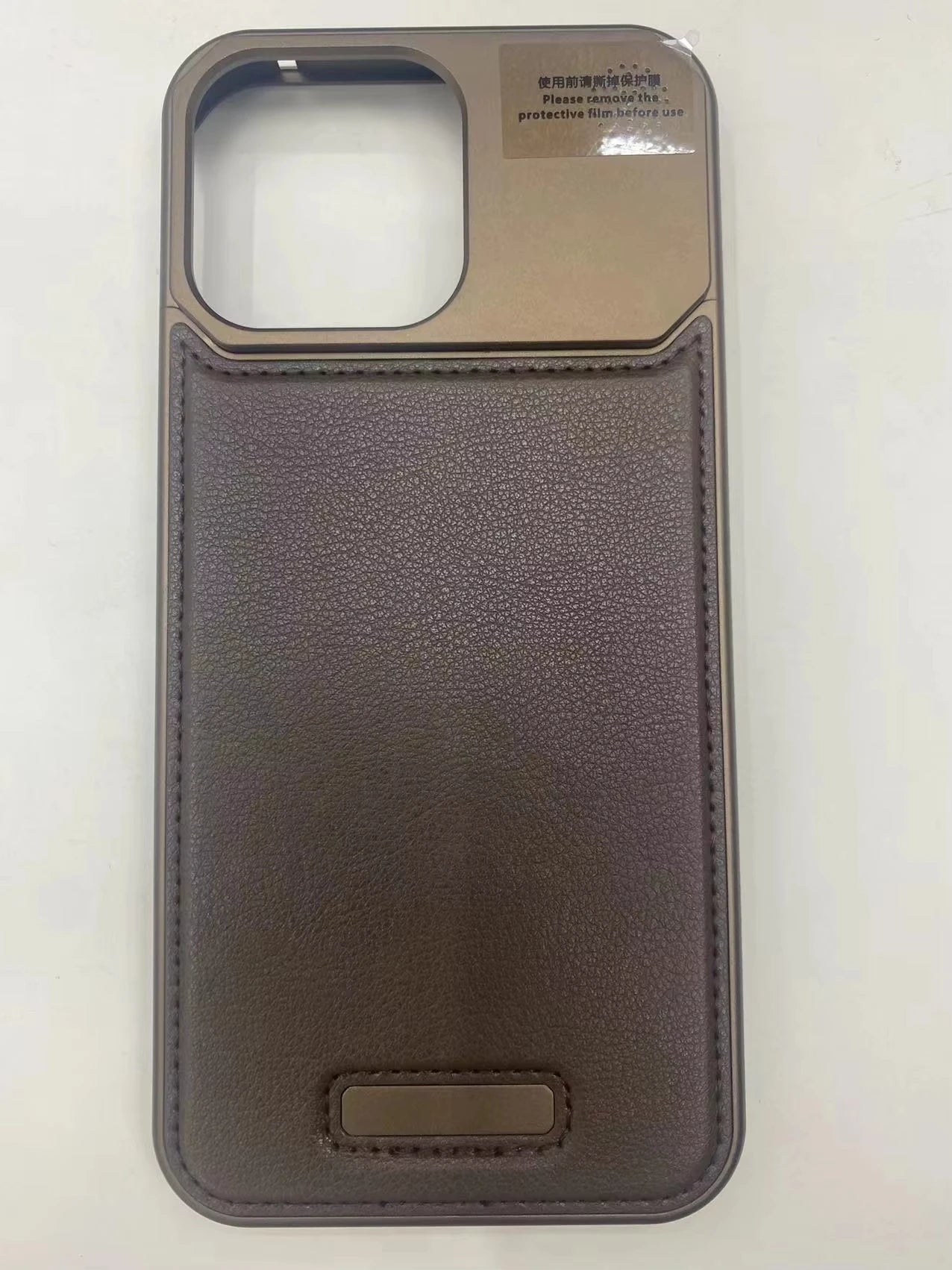 Luxury Leather Metal Integrated Phone Case For IPhone 16 Pro 15 14 13 ProMax Push-Pull Installation With Aromatherapy Back Cover
