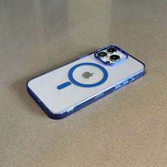 Luxury Matte Magsafe Wireless Charging Phone Case For iPhone 11 12 13 14 15 16 Pro Max Plus Bumper Magnetic Transparent Cover