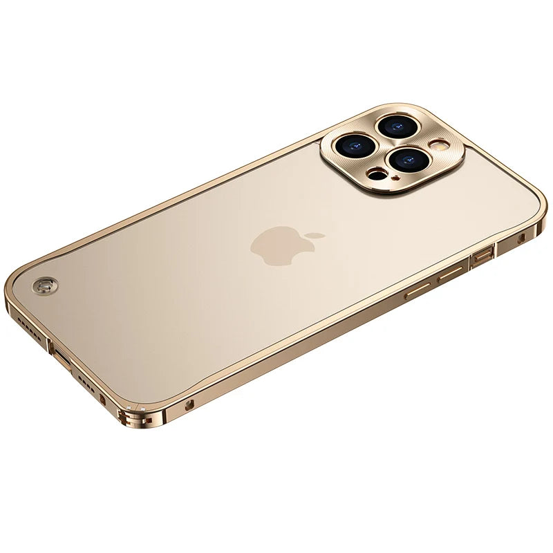 Metal Phone Cases For IPhone 12 13 14 15 16 Pro Max Plus Cover Magnetic Aluminum Frame Phone Shell For Iphone 13 Mini 14 15 Plus