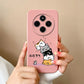 For Redmi 14C Phone Case Cartoon Astronaut Full Coverage Anti Drop Funda For Xiaomi Redmi 14 C Soft Liquid Silicone Bumper Capa