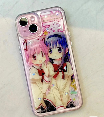 Y2k Hip Hop Girls Print Phone Case For Iphone16 15 7 8 Plus 14 13Pro Case Japanese Harajuku Stylish For Iphone X Xr Xs Max Cover - Caseverse