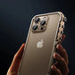 Luxury Aluminum Alloy Armor Frame Phone Case For iPhone 13 14 15 16 Pro Metal Removable Shockproof Cover