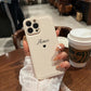 Personalized Customized Name Heart Phone Case for iPhone 16 15 14 13 Pro Max 12 11 X XS XR Design Leather Protective Back Cover - Caseverse