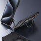 360° Stand Metal Rimless Magnetic Phone Case For iPhone 13 14 15 Pro Max Metal Bumper Lens Protection Metal Skeleton Phone Cover