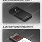 NFC DIY Picture Ink Phone Case for iPhone 16 15 14 13 Pro Max DIY Case Screen Phone Cover Cartoon Protection Funda Battery Free