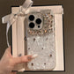 Bling Siliver Color Diamond Phone Cases For iPhone 16 15 Pro Max 12 13 14 Pro Max High-end Luxury Marble Protective Soft Cover - Caseverse