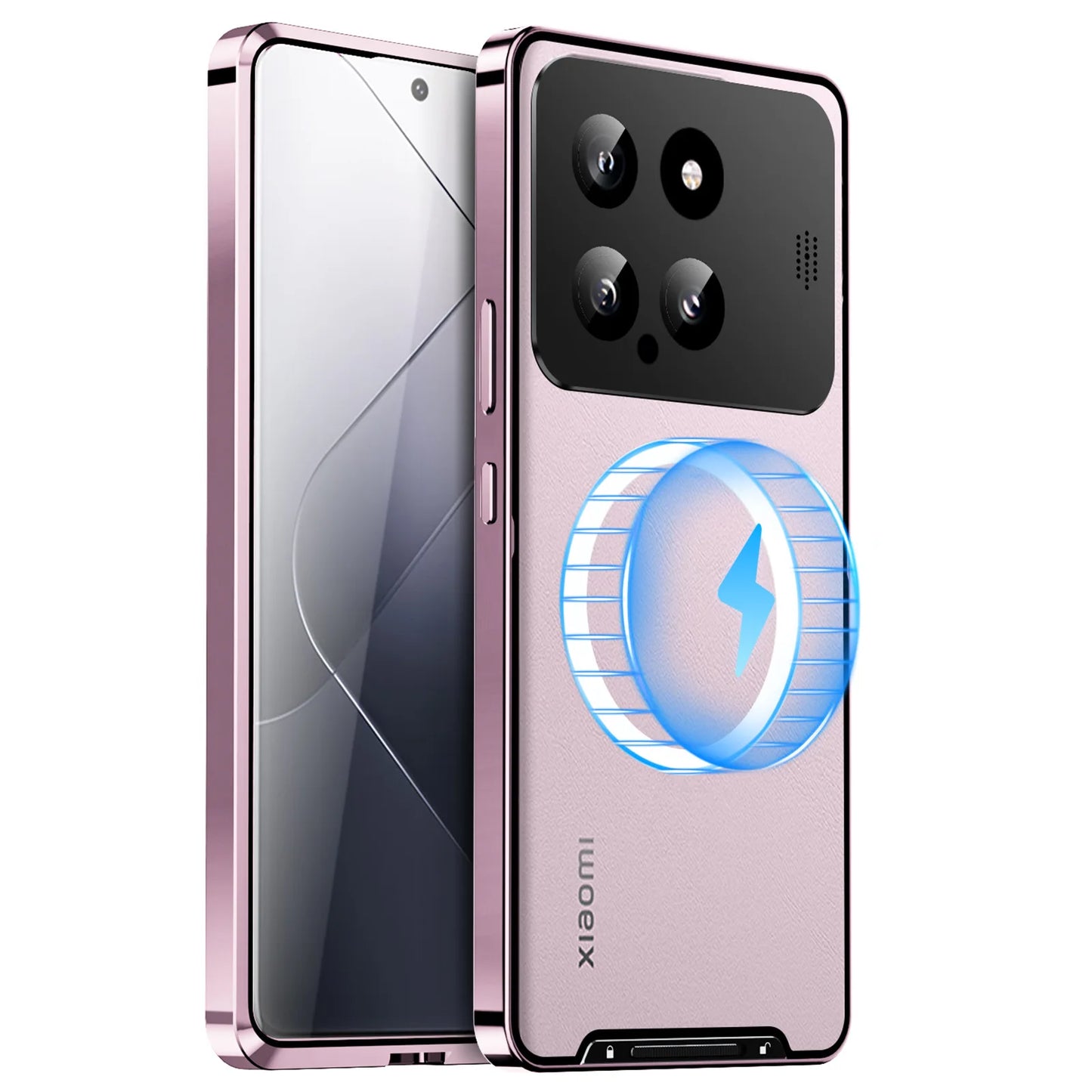Aluminum Alloy Metal Phone Case For Xiaomi 14pro Xiaomi 13T Pro Aromatherapy Magnetic Magic Shield Anti-fall Protective Case