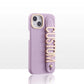 Leather Phone Case Custom Name Wristband Metal Gold Letters Personalized Cover for iPhone16 15 14 13 12 11ProMax 15 16plus