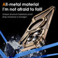 Aluminum Alloy Military armor Rimless Magnetic Phone Case For iphone 16 13 14 15 Plus Pro Max 16E E Metal Airbag protection case - Caseverse