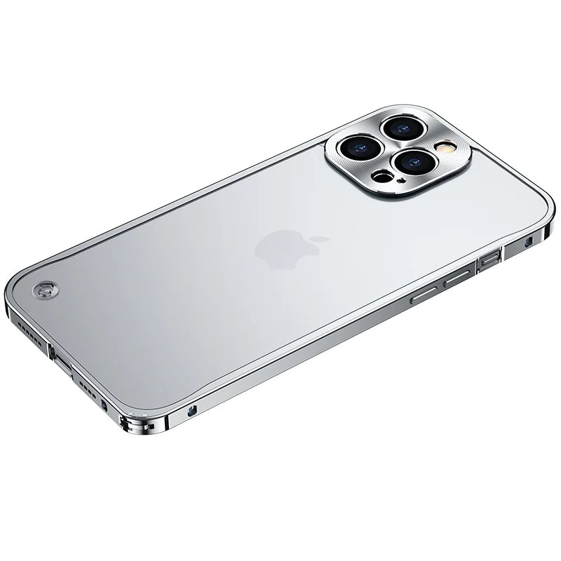 Metal Phone Cases For IPhone 12 13 14 15 16 Pro Max Plus Cover Magnetic Aluminum Frame Phone Shell For Iphone 13 Mini 14 15 Plus