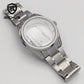 RICHUS NH35 Watch case 40mm silver watch case sapphire glass with strap Fit NH34 NH35 NH36 Movement