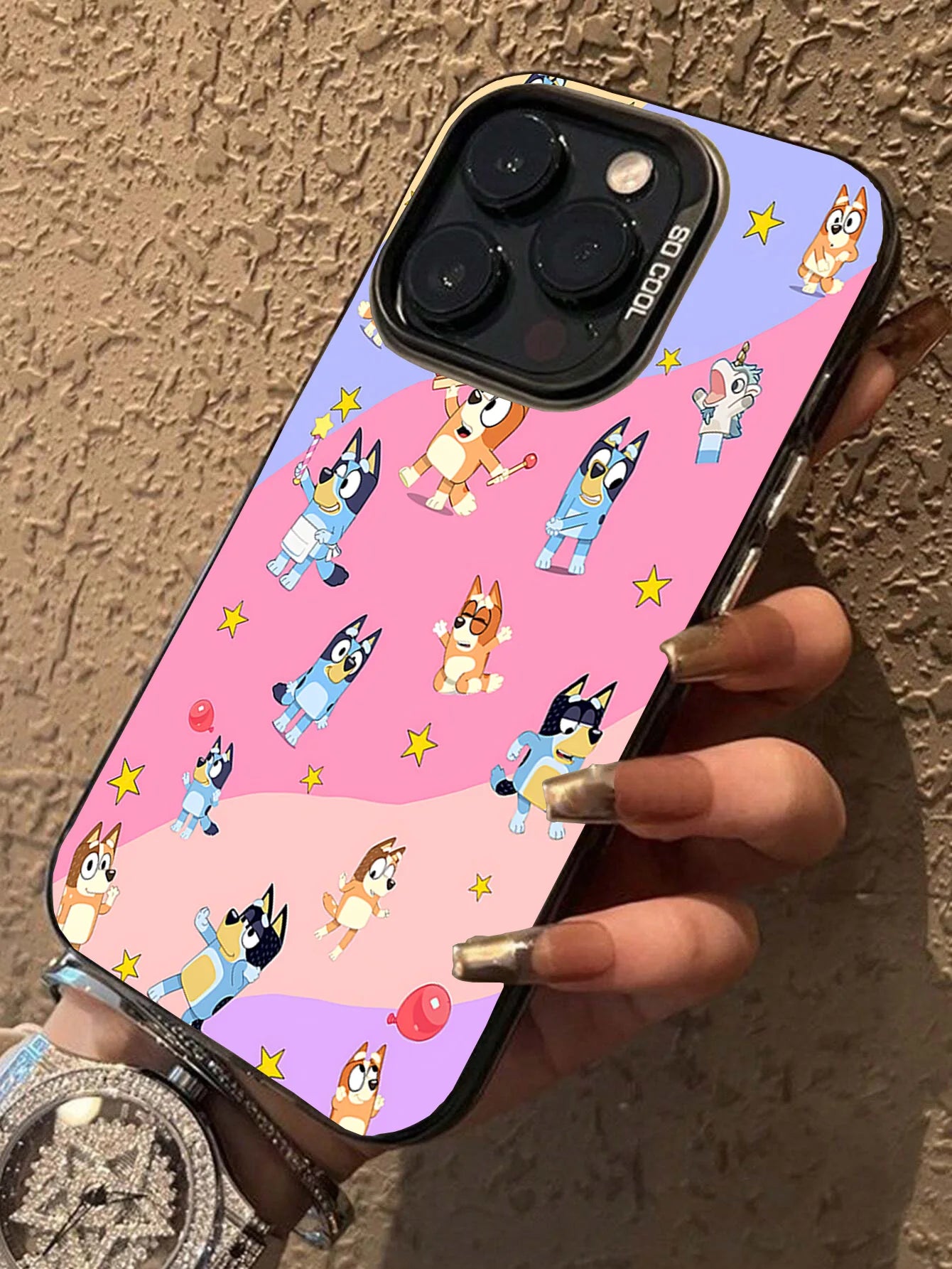 Shockproof Smartphones 5g B-BlueyS Phone Cases For IPhone 12 13 14 15 16 Cases TPU Hard Shell So Cool Precise Hole Matching Cell - Caseverse