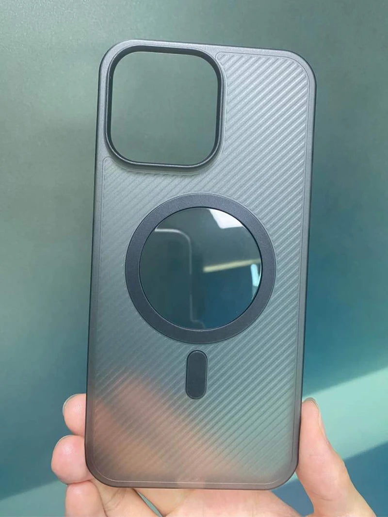 Luxury Matte for iPhone 15 14 13 Pro Max Phone Case with Magsafe Magnetic Charge Military Grade Shockproof Translucent Back Slim - Caseverse
