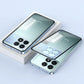 Metal Phone Case Spring Lock Buckle for XiaoMi 14 Ultra Civi 13T 15 Pro Poco X6 F5 F6 Pro Lens Protection Matte Back Cover Cases