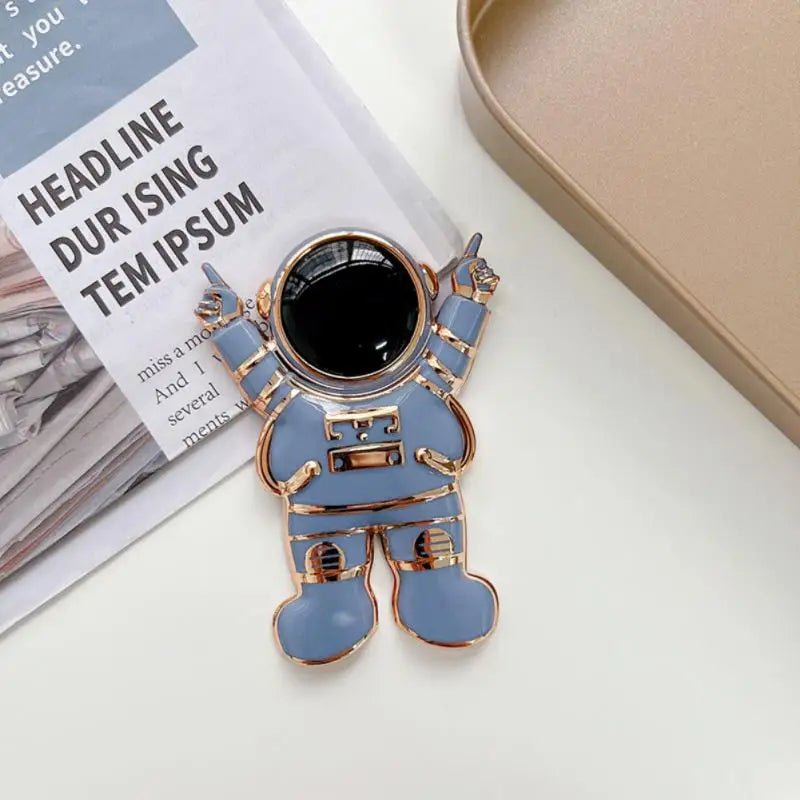 Astronaut Foldable Cartoon Finger Ring Holder Ring Bracket 3D For Cell Phone Back Sticker Bracket Support IPhone Xiaomi Samsung - Caseverse