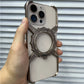Metal Magnetic Case For iphone 16 Pro Max Cover 16 Plus 15 14 13 Aluminum Alloy Rimless Bumper Built-in 360° Invisible Holder