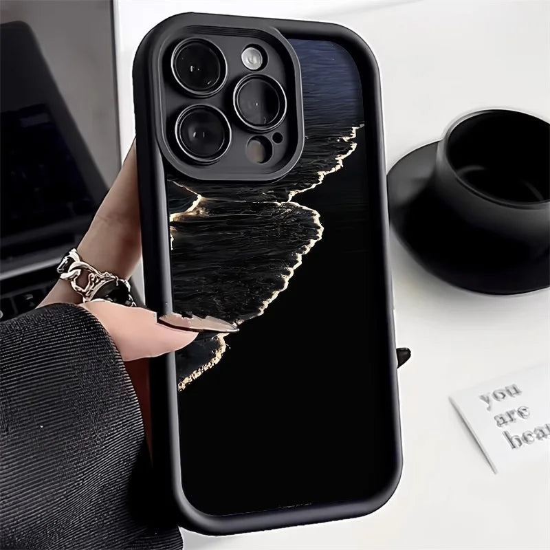 Soft Candy Liquid Silicone Phone Case For iPhone 14 15 16 Shockproof Cover